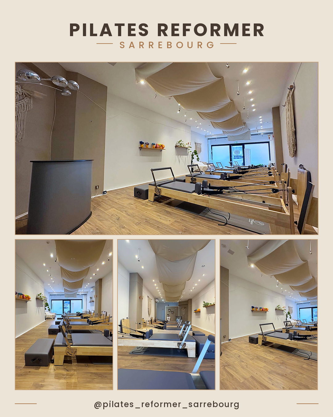 Studio Pilates Reformer à Sarrebourg — détail d'une machine premium